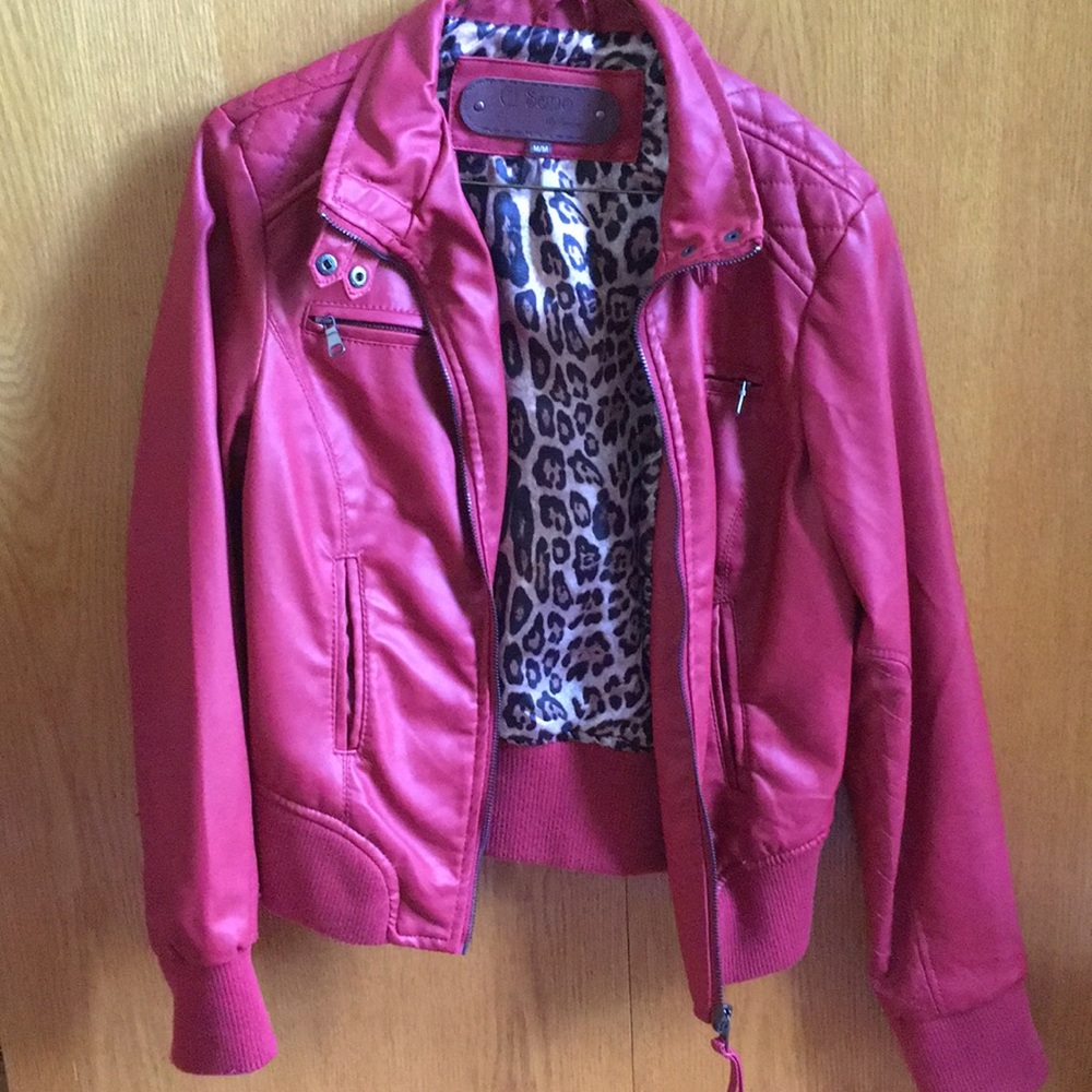 Ci Sono Faux Leather Jacket Never Worn